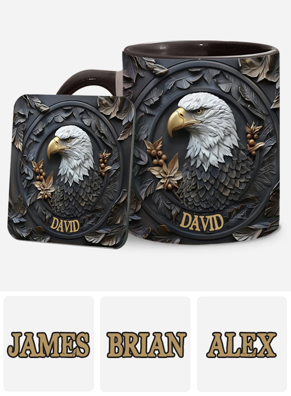 Mug personnalisé Aigle à tête blanche Strong Eagle -