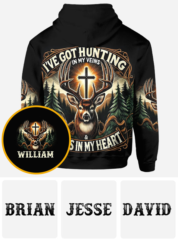 T-shirt personnalisé « La chasse, c'est la passion »