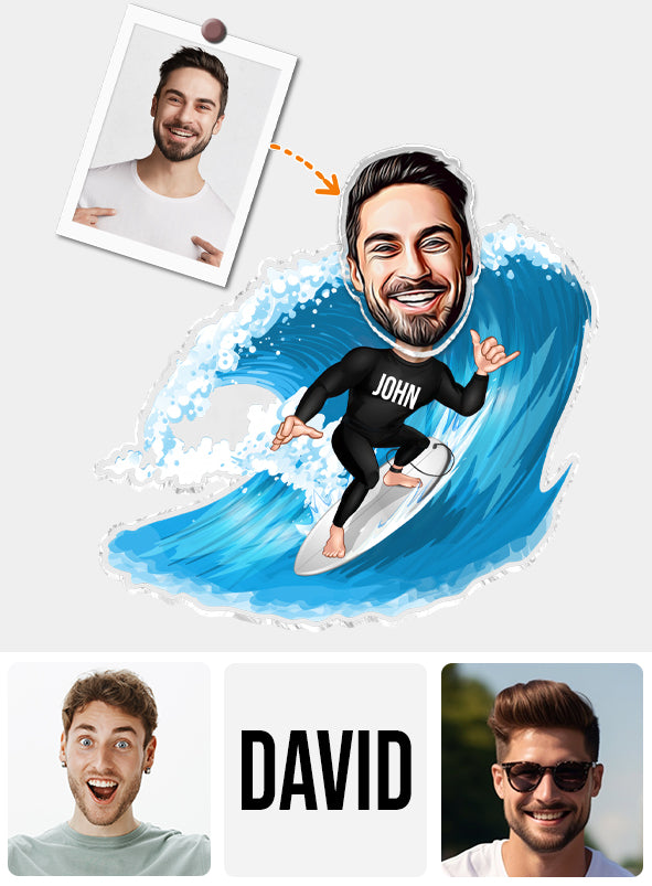 Tout peut te tuer, alors choisis quelque chose d'amusant - Tête à secouer personnalisée sur le thème du surf