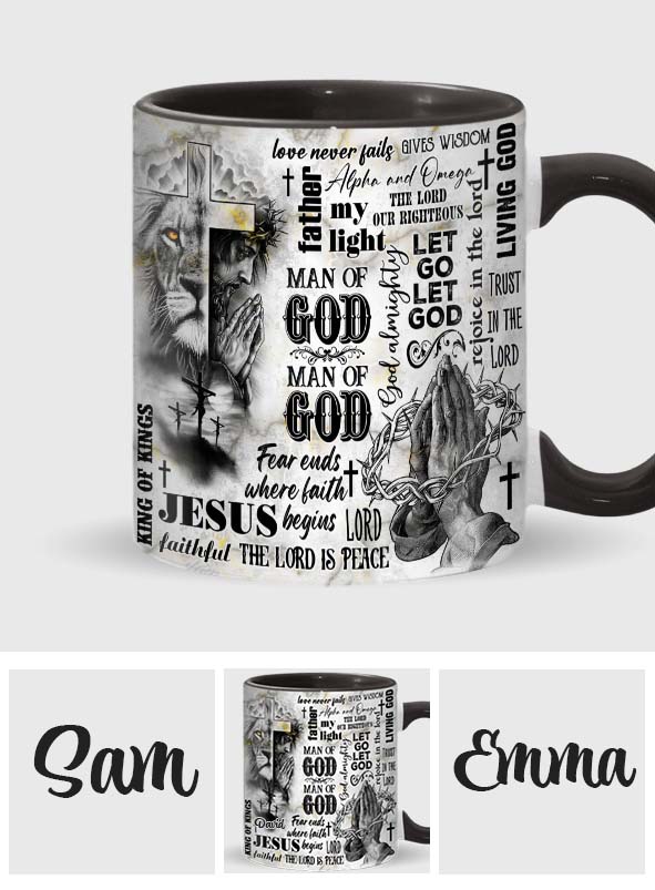 Man Of God - Personalized Christian Accent Mug