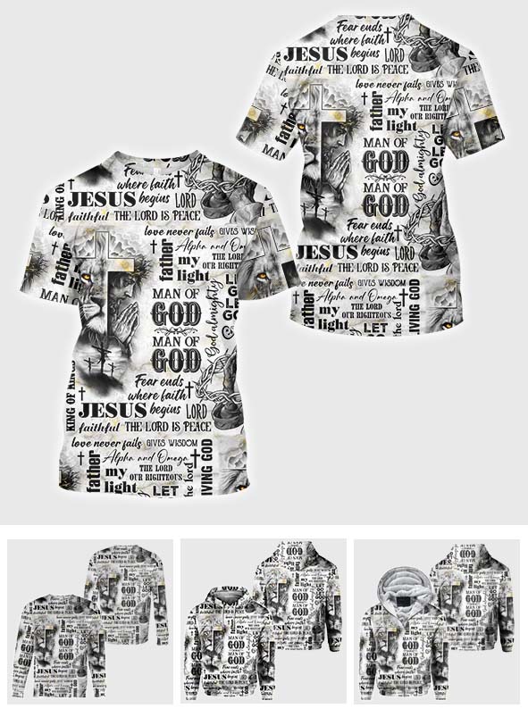 Homme de Dieu - T-shirt chrétien personnalisé intégral