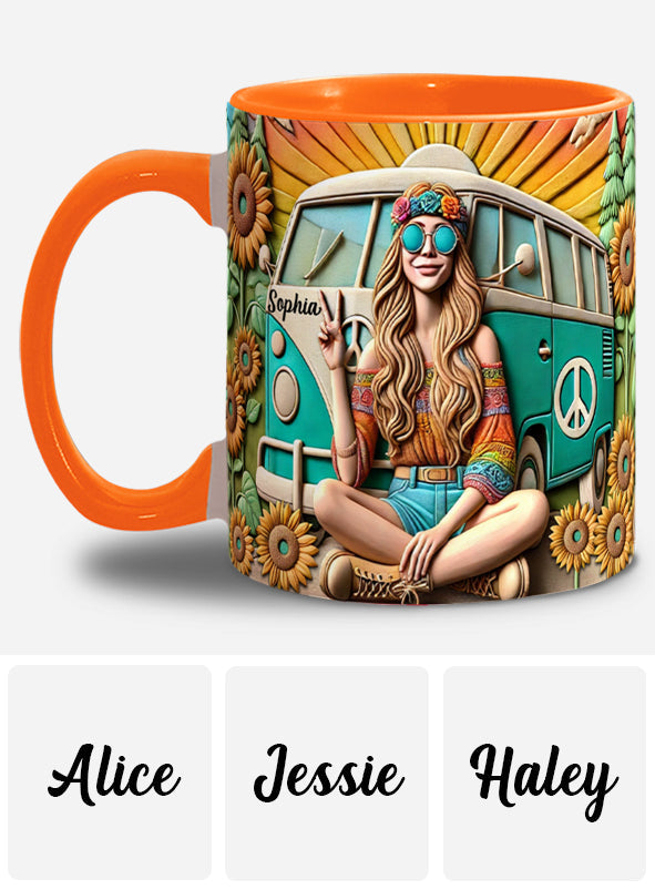 Hippie Soul - Personalized Hippie Accent Mug