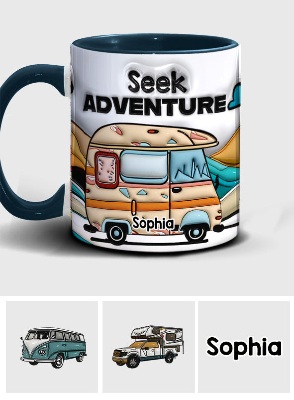 Seek Adventure - Personalized Camping Accent Mug