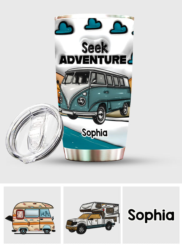 Seek Adventure - Personalized Camping Tumbler