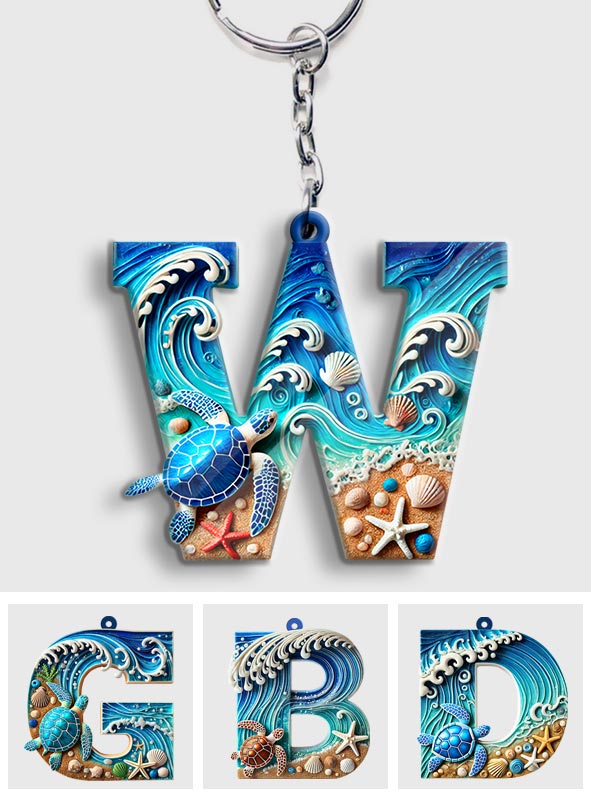 Porte-clés tortue personnalisé « Love Turtle »