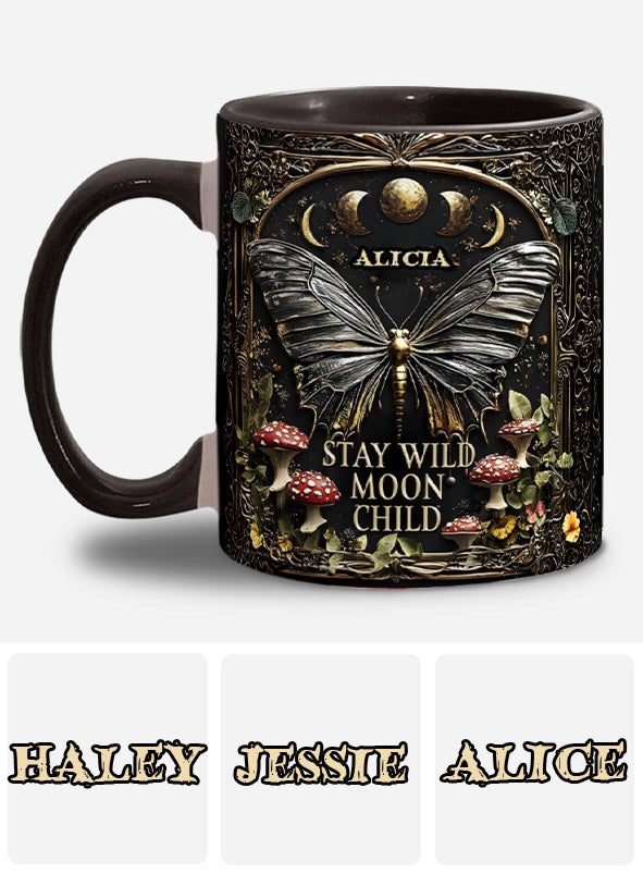 Reste sauvage, enfant de la lune - Mug hippie personnalisé