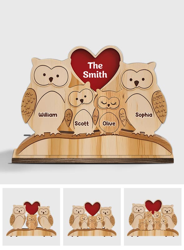 Happy Family - Personalized Family 1 Layered Big Freestanding