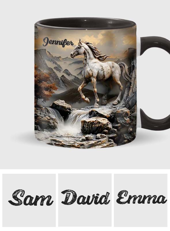 Beautiful Horse - Personalized Horse Accent Mug
