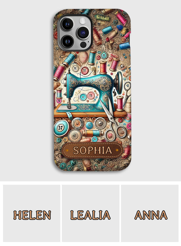 Coque de téléphone personnalisée « Couture » avec imprimé intégral