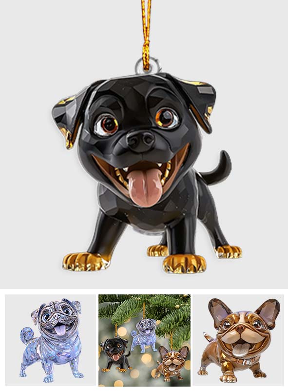 Funny Dogs - Personalized Dog Ornament