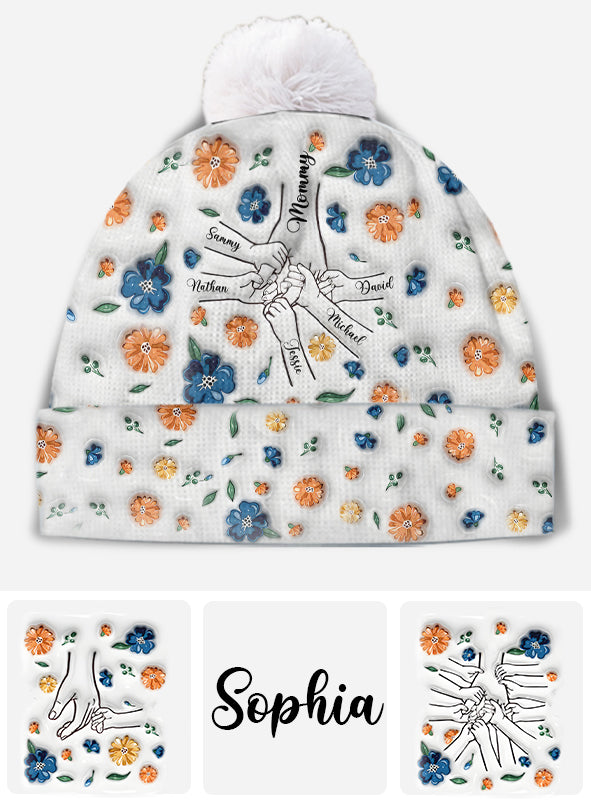 Family Over Everything - Personalized Mother Beanie Hat