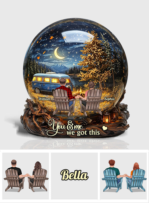 You & Me We Got This - Personalized Camping Custom Shaped Acrylic Plaque