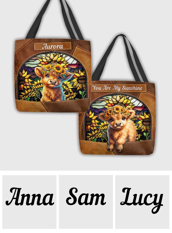 You Are My Sunshine - Personalized Tote Bag