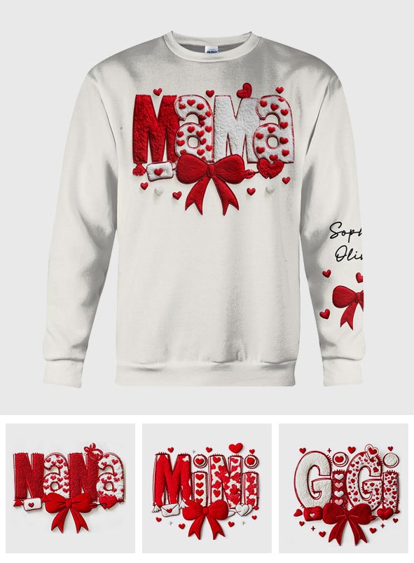 Grandma's Sweethearts - Personalized Grandma All Over Shirt