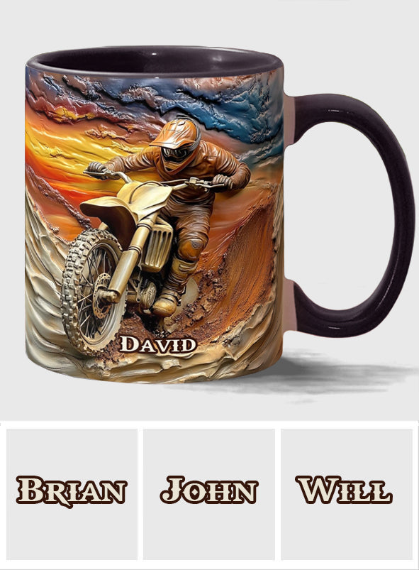 Born To Ride - Personalized Dirt Bike Accent Mug