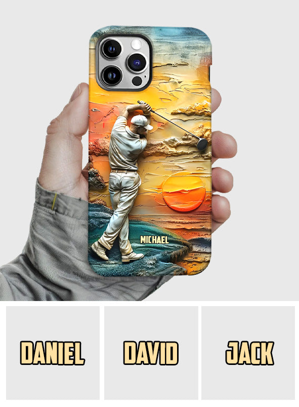 Le golf, c'est ma vie - Coque de téléphone personnalisée avec impression intégrale sur le thème du golf