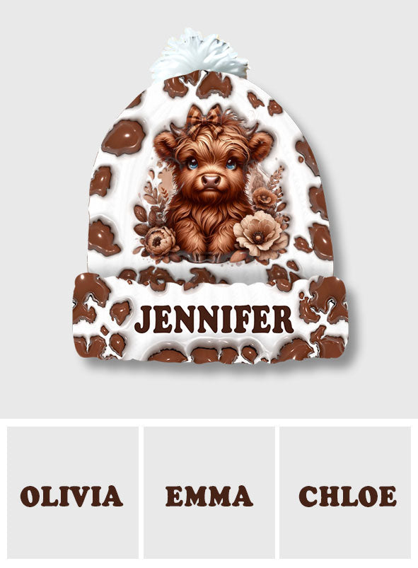 Magnifique vache des Highlands - Bonnet personnalisé