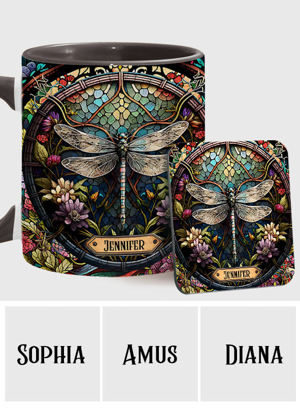 Beautiful Dragonfly - Personalized Gardening Accent Mug