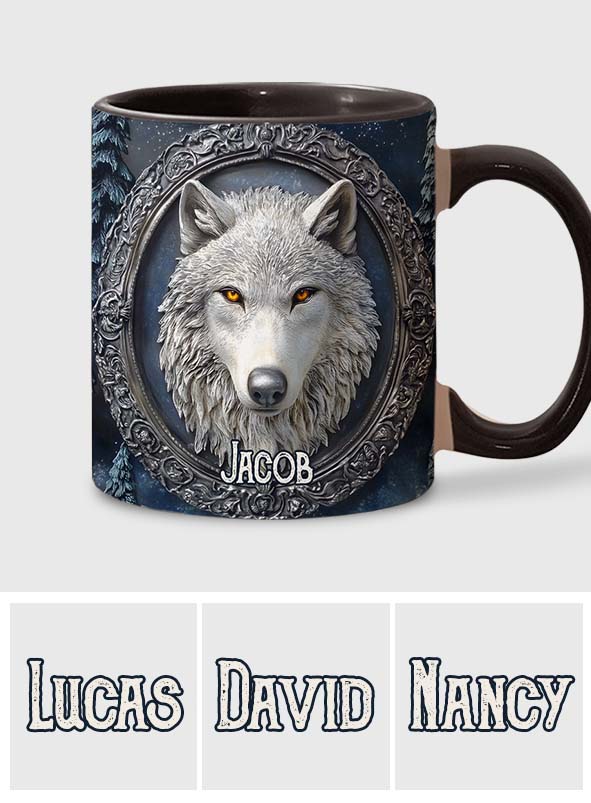Mug personnalisé Loup Fort - Mug à motif loup