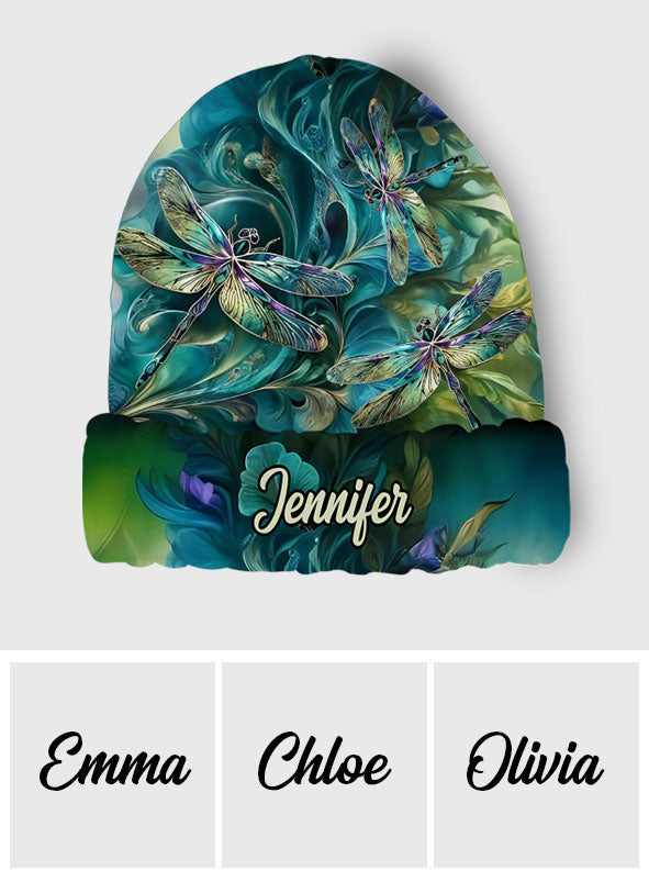 Stunning Dragonfly - Personalized Dragonfly Beanie Hat