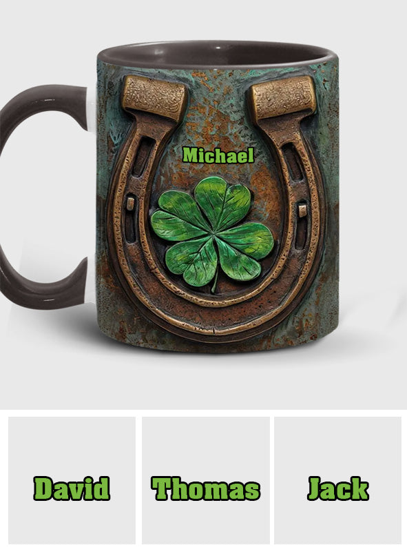 Vintage Irish Harp - Personalized Horse Accent Mug