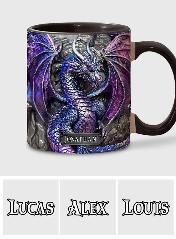 Mug personnalisé Dragon Violet - Motif Dragon