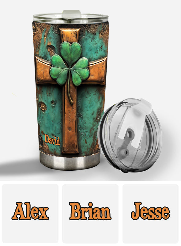 Vintage Irish Cross - Personalized Saint Patrick's Day Tumbler