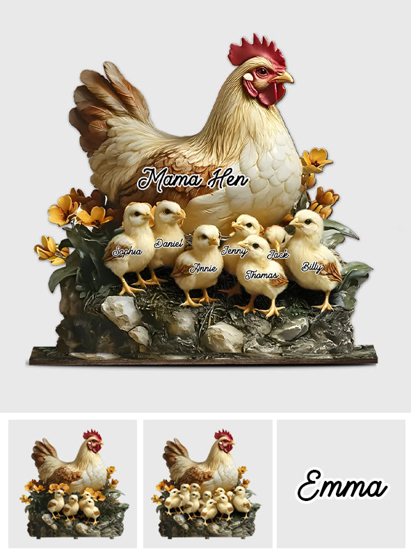 Mama Hen - Personalized Mother 1 Layered Big Freestanding