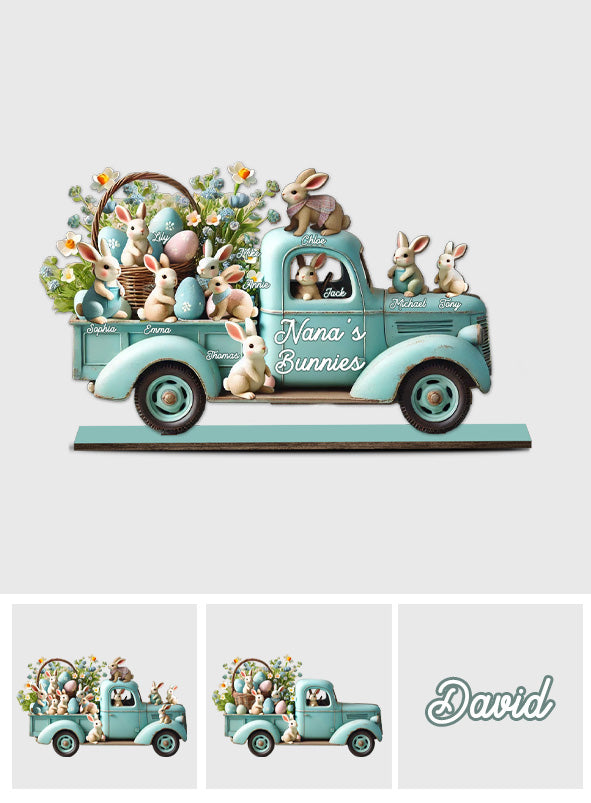 Lapins de maman/mamie - Grand lapin personnalisé pour grand-mère, à un étage, autoportant