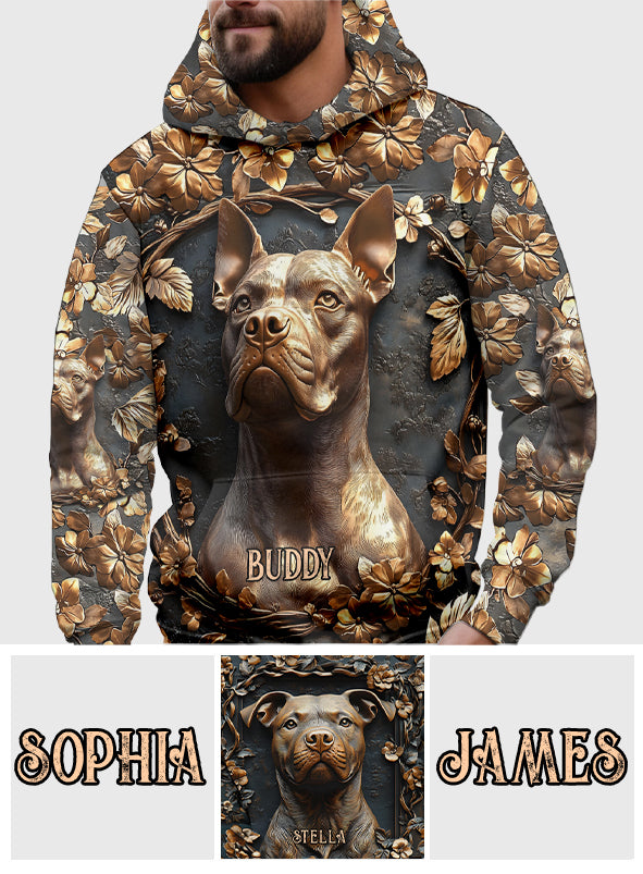 T-shirt personnalisé avec un pitbull costaud