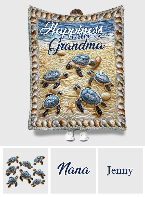 Heureuse d'être appelée grand-mère - Couverture personnalisée pour grand-mère