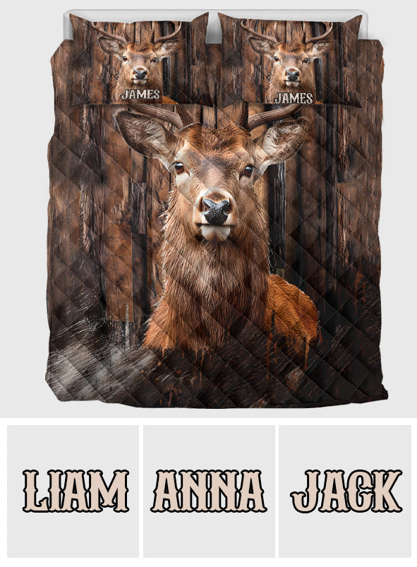 Love Hunting - Personalized Hunting Quilt Set