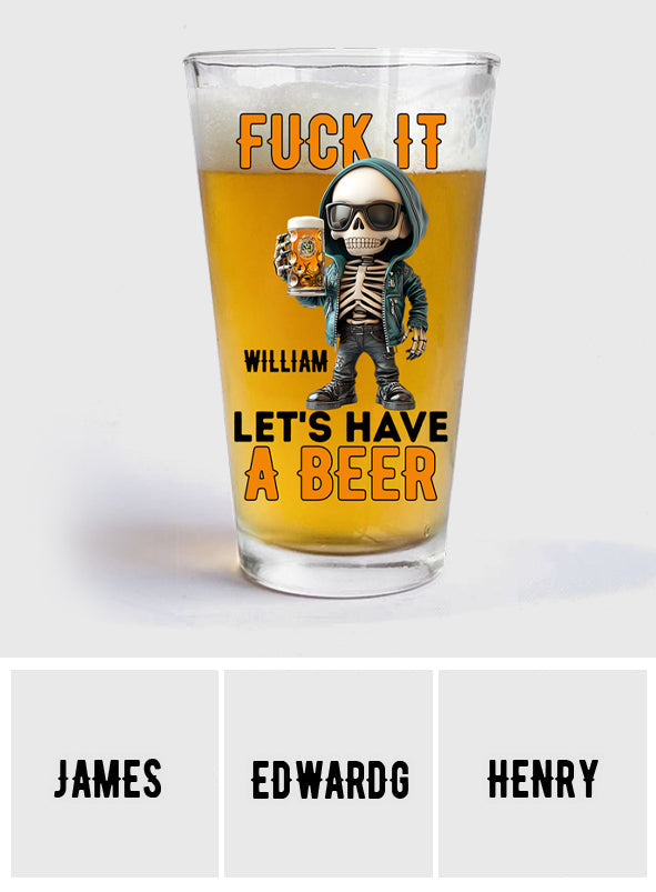 Prenons une bière - Verre à bière personnalisé