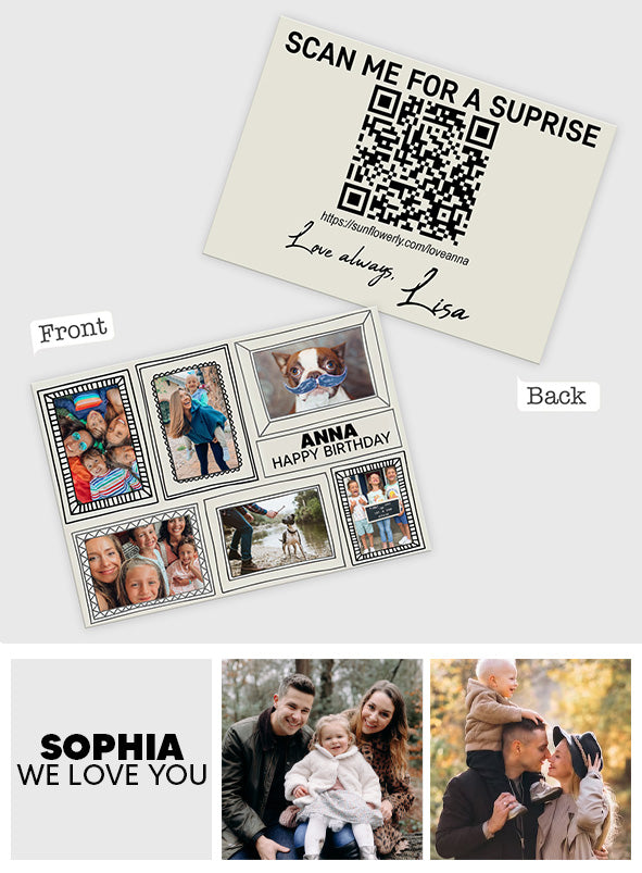 Any Message - Personalized QR Greeting Card