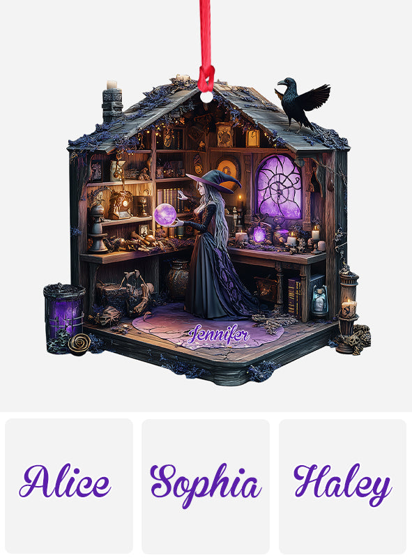 Mysterious Witch Room - Personalized Witch Ornament