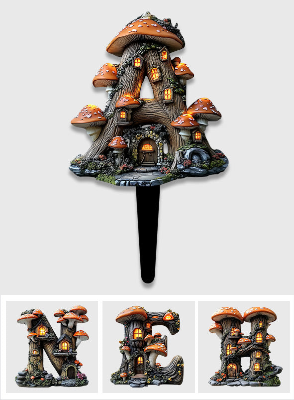 Lettre de l'alphabet pour jardin féerique - Plaque de jardinage personnalisée en acrylique