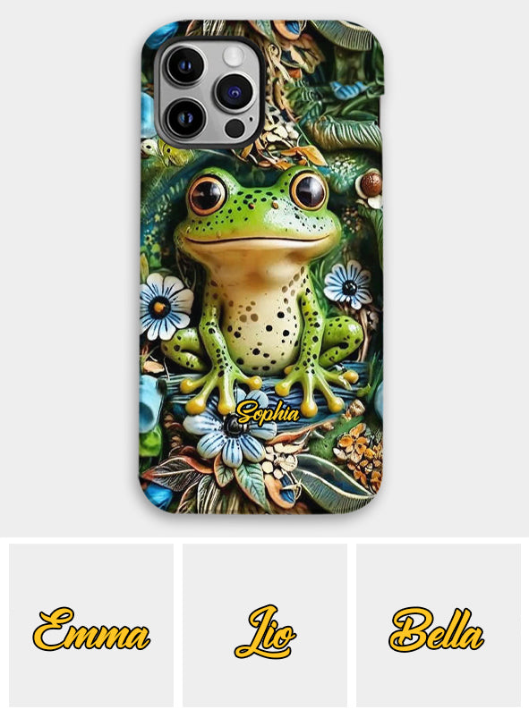 Coque de téléphone personnalisée « Grenouilles » - Motif grenouille intégral