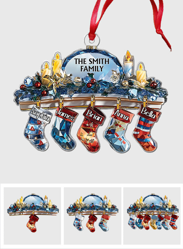 Famille Cristal - Ornement familial personnalisé