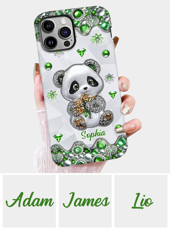 Juste une fille qui aime les pandas - Coque de téléphone personnalisée avec impression intégrale « Amoureuse des pandas »