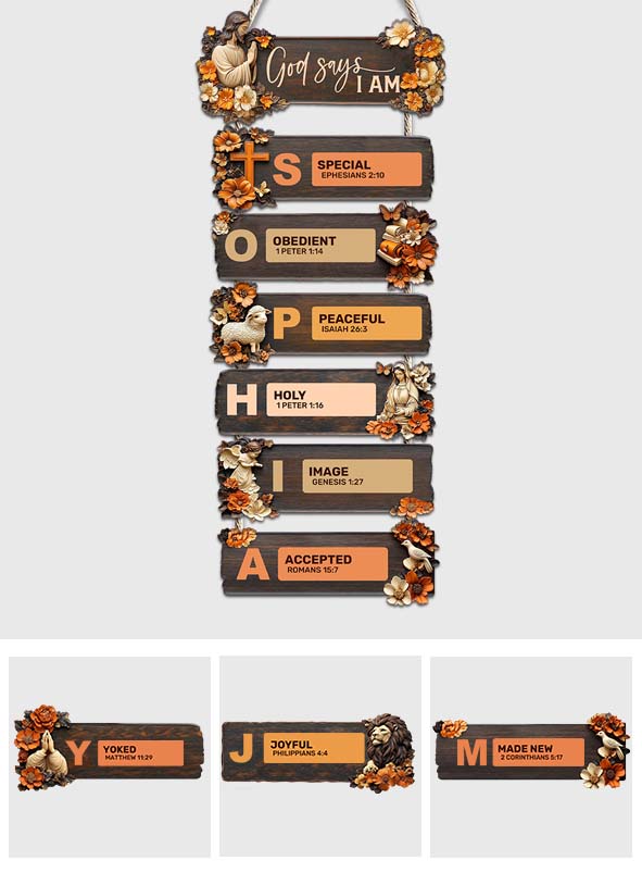 God Says You Are - Personalized Christian Pallet Wood Sign