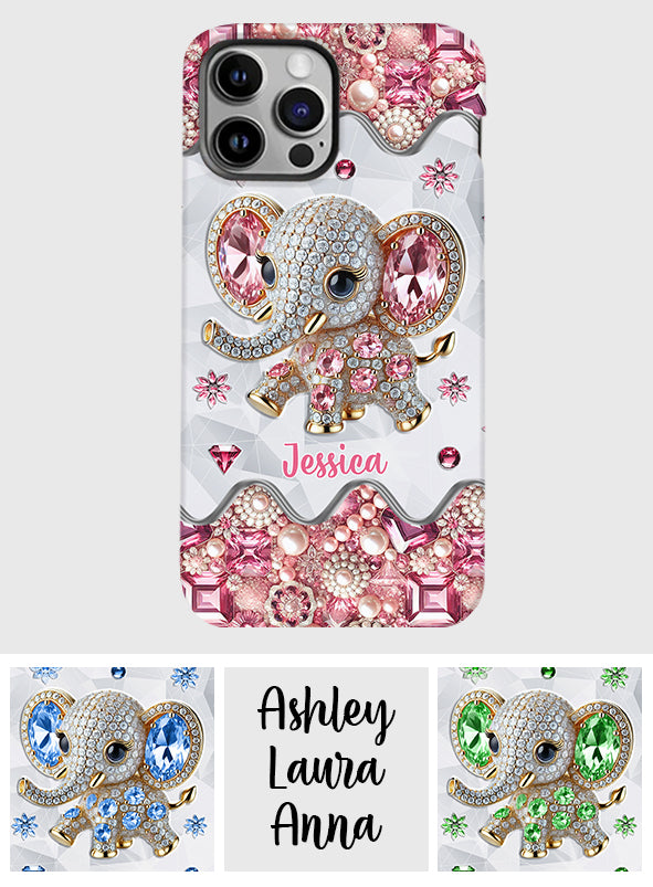 Just A Girl Who Loves Elephants - Personalized Elephant Full Print Phone Case