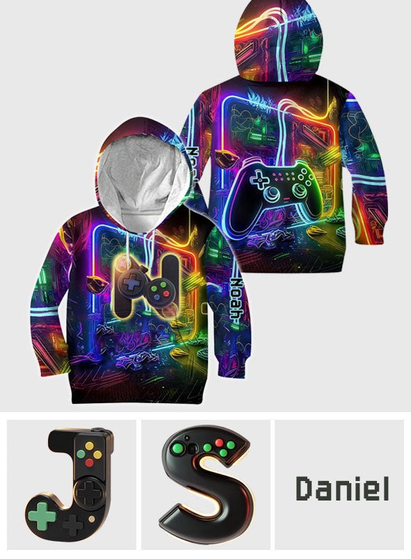 Gaming Alphabet - Personalized Kid All Over Shirt
