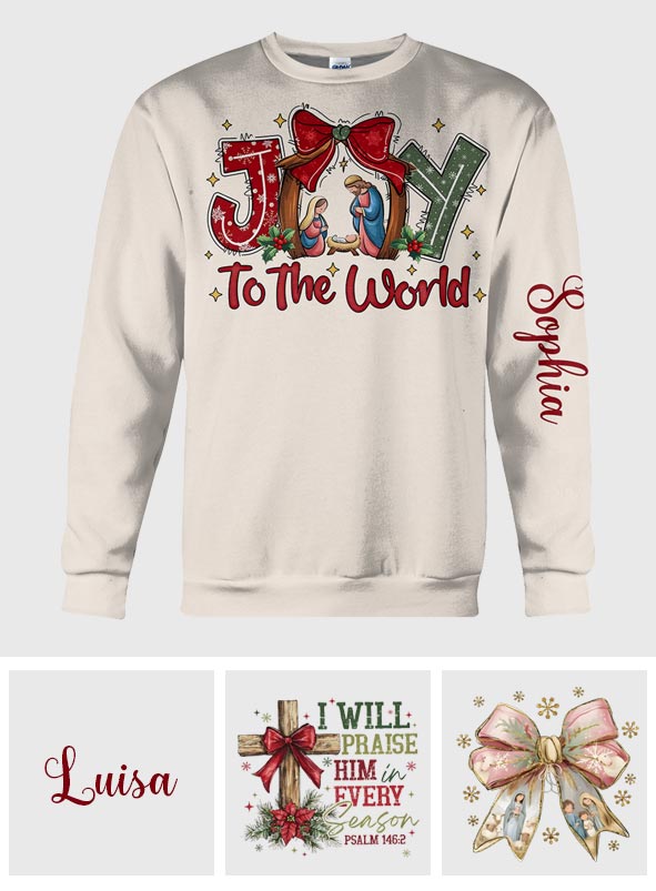 Joy Christmas - Personalized Christian All Over Shirt