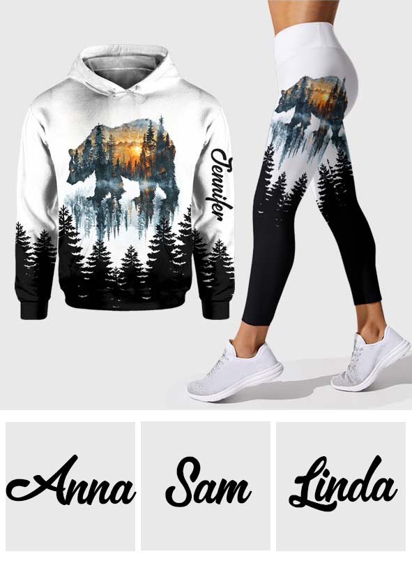 Awesome Bear - Personalized Camping Hoodie and Leggings