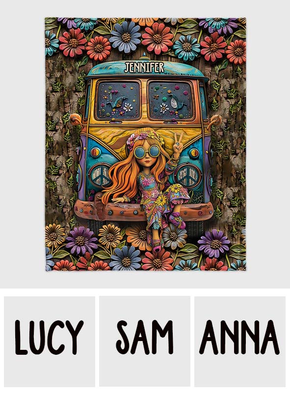 Hippie Soul - Personalized Hippie Blanket