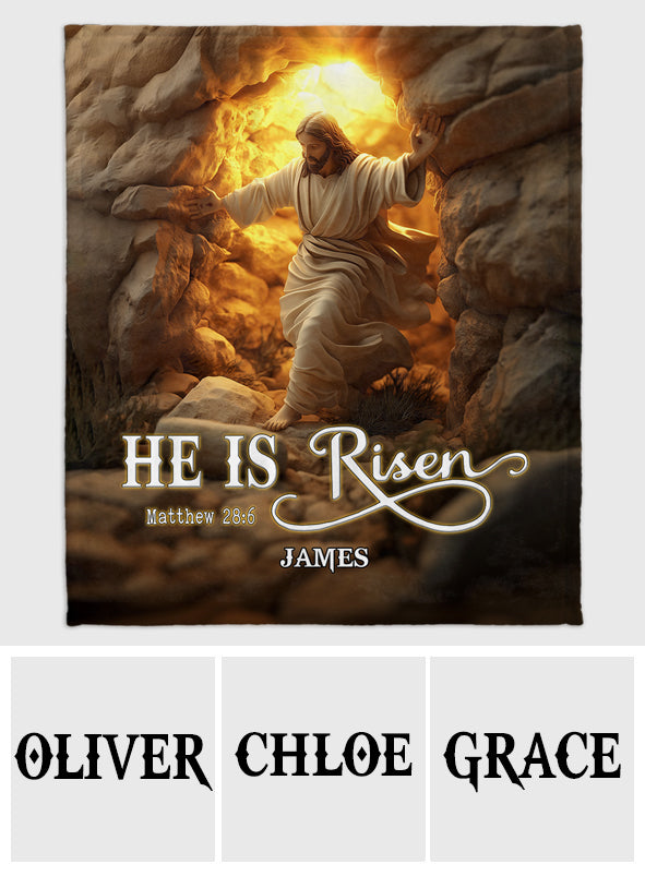 Il est ressuscité - Couverture chrétienne personnalisée