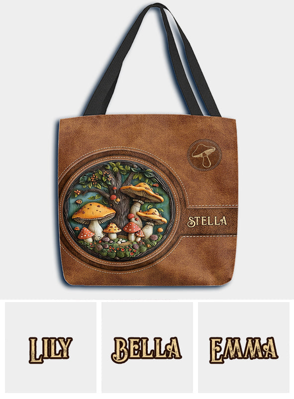 Jardin de champignons - Sac fourre-tout personnalisé pour champignons