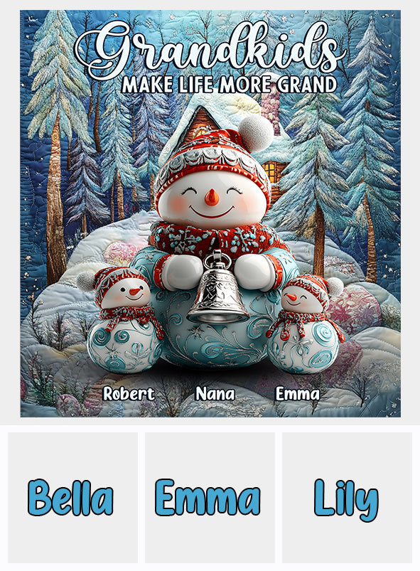 Merry Christmas - Personalized Grandma Blanket