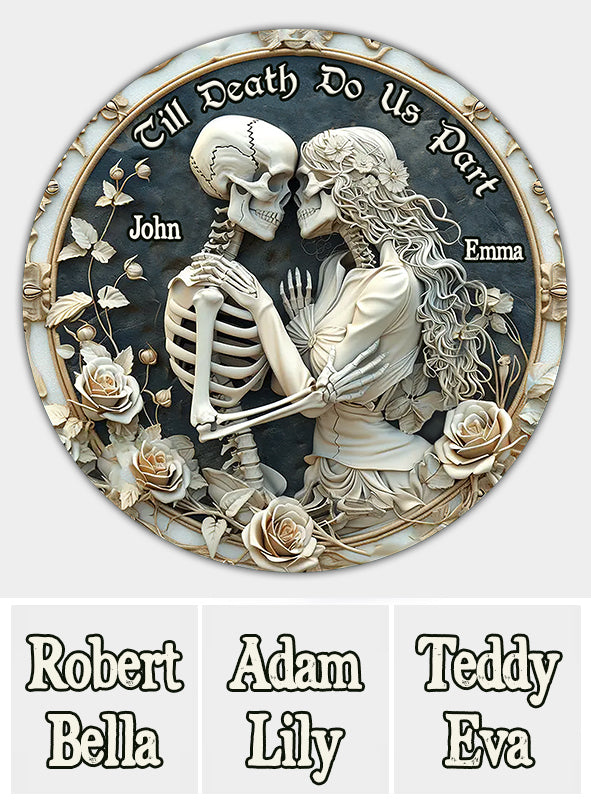 You And Me We Got This - Personalized Skull Round Wood Sign