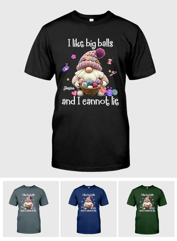 J'aime les grosses boules et je ne peux pas mentir - T-shirt et sweat à capuche personnalisés au crochet